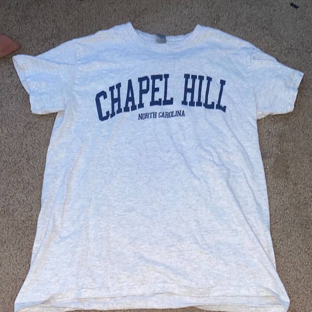 grey t shirt from north carolina